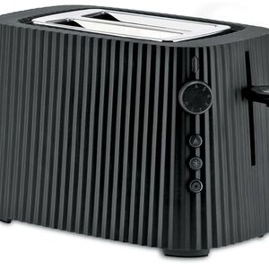 Black Ribbed Toaster